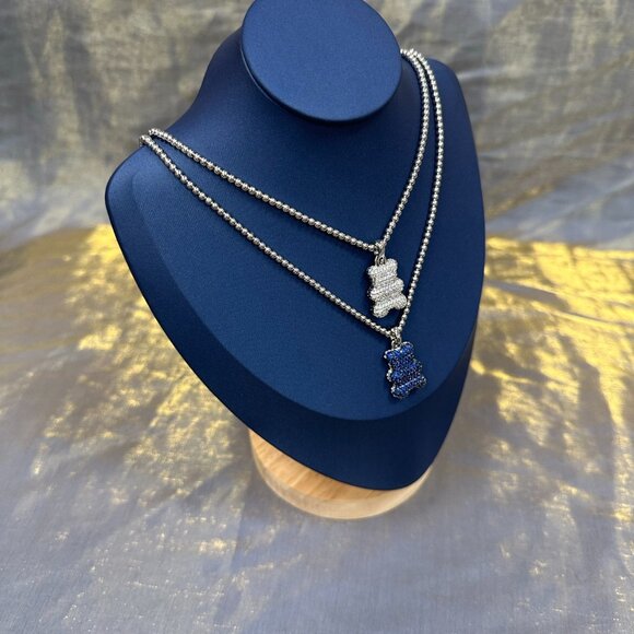 APM Monaco Baba Yummy Bear Sterling Silver Necklace - Picture 4 of 5